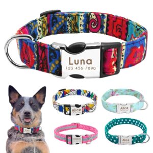 Nylon Engraved Dog Collar